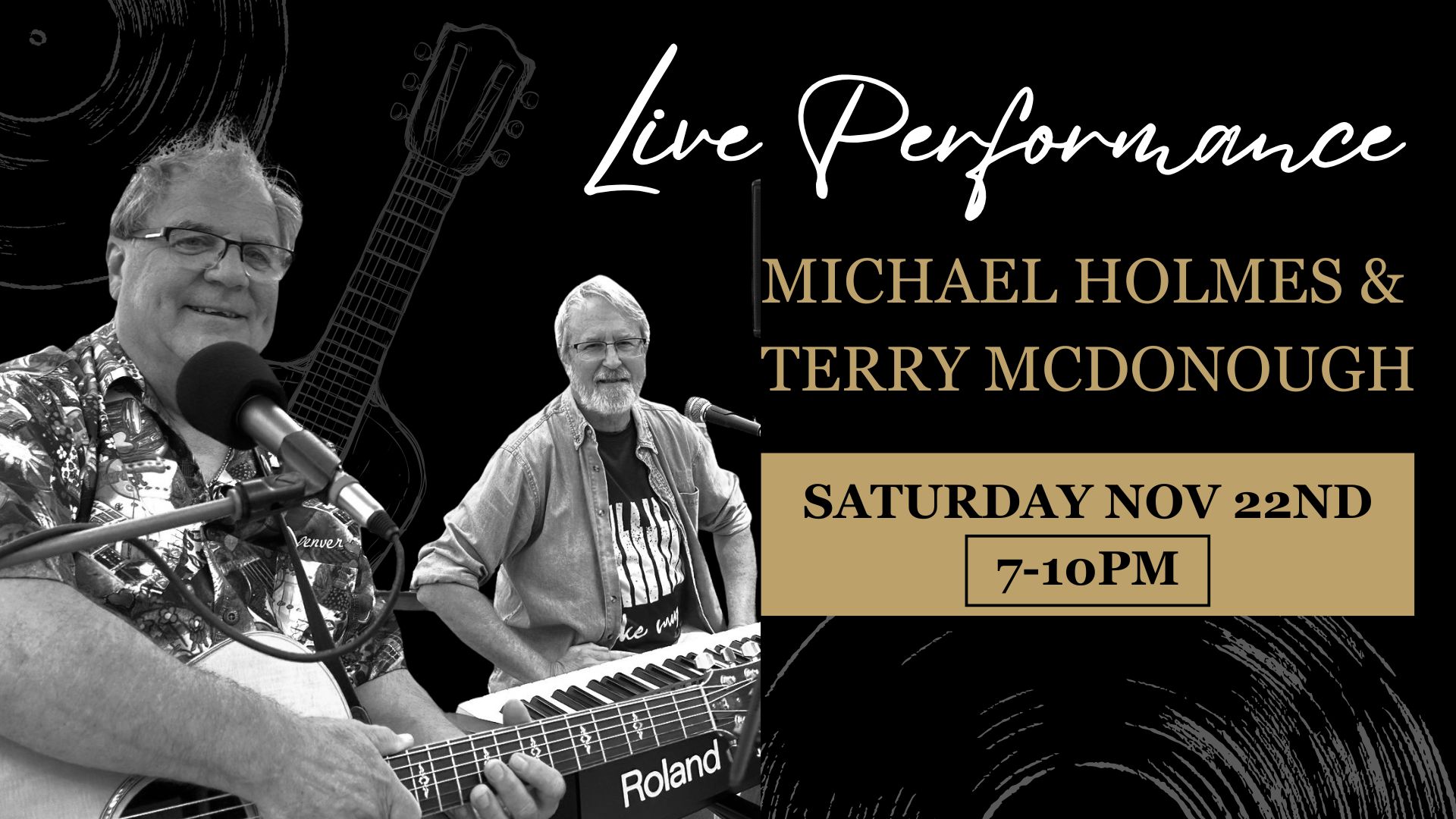Live Music: Michael Holmes & Terry McDonough
